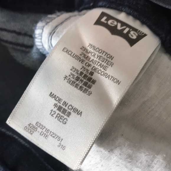 Levi’s Performance 710 Super Skinny Denim Size 12 - Picture 13 of 14